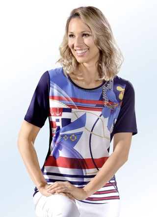 Shirt mit farbbrillantem Inkjet-Druck