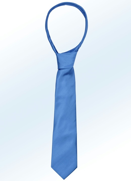 Krawatten - Stilvolle Krawatte, in Farbe MITTELBLAU Ansicht 1