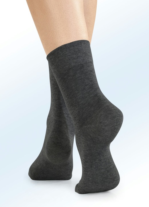 Strümpfe & Strumpfhosen - Viererpack Socken mit BIO-Baumwolle, in Größe 1 (Schuhgr. 35-38) bis 3 (Schuhgr. 43-46), in Farbe 4X SCHWARZ Ansicht 1