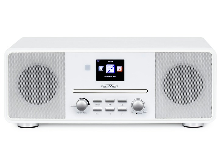 Musikanlagen - Reflexion HRA19INT Stereoanlage mit Internet-Radio, in Farbe WEISS Ansicht 1