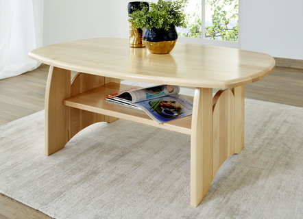 Couchtisch aus massiver Buche