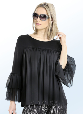 Blusenshirt mit Volantbesatz