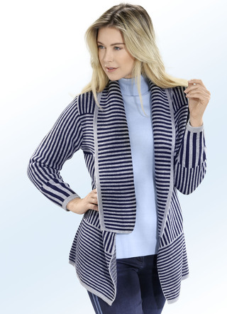 Strickjacke in dekorativem Allover-Dessin