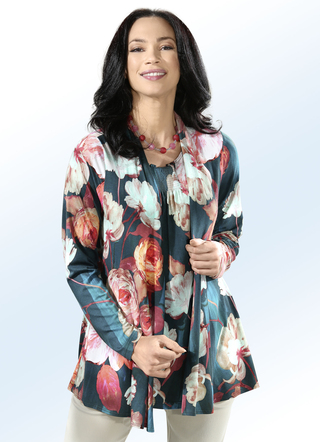2- teiliges Set aus Shirtjacke und Trägershirt