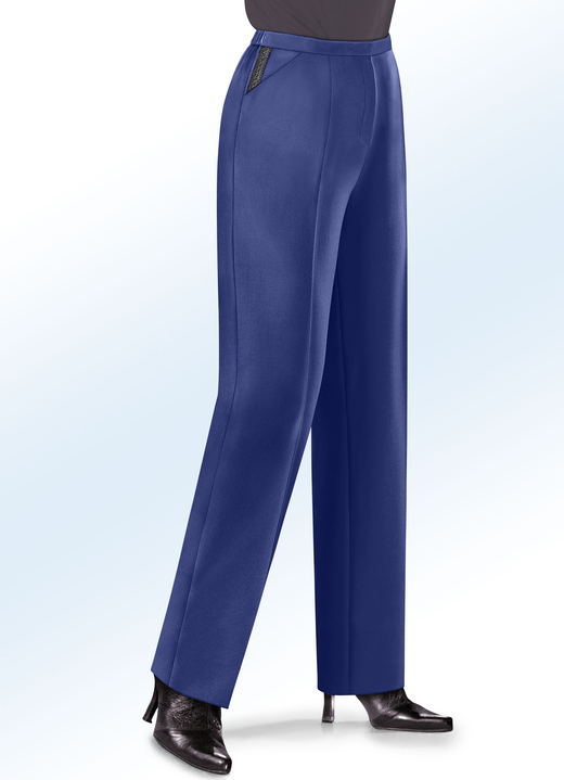 Hosen - Hose mit leicht ausgestellter Fußweite, in Größe 018 bis 058, in Farbe INDIGOBLAU Ansicht 1
