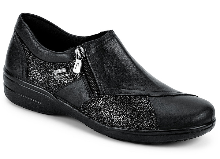 Slipper & Schnürschuhe - Slipper mit Klimamembrane, in Größe 036 bis 042, in Farbe SCHWARZ