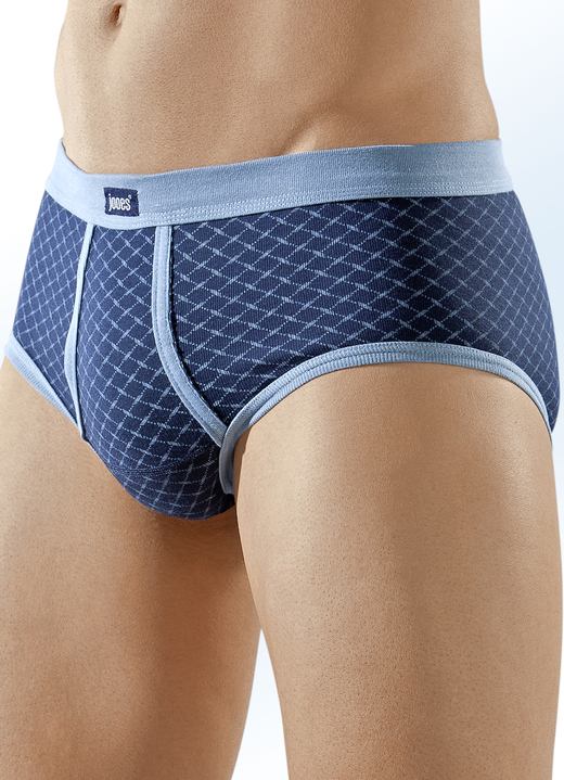 - Viererpack Slips, allover dessiniert, in Größe 008 bis 014, in Farbe 2X MARINE-BLAU, 2X BLAU-MARINE