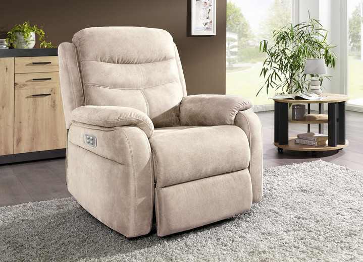 TV-Sessel / Relax-Sessel - Elektrisch verstellbarer TV-Sessel mit Motor und Aufstehhilfe, in Farbe BEIGE Ansicht 1