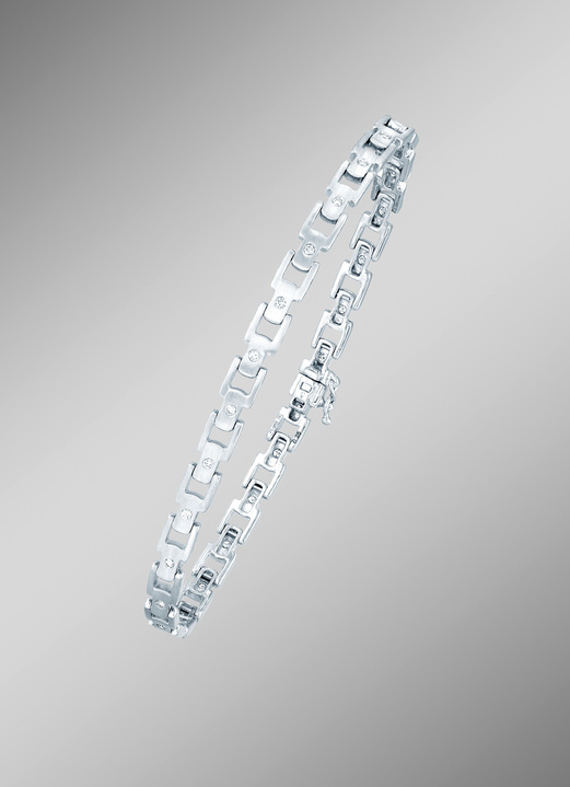 Lupenreiner Diamantschmuck - Armband aus Platin mit Brillanten, in Farbe  Ansicht 1