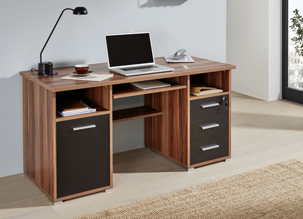 Schreibtisch mit abschließbarer Schublade