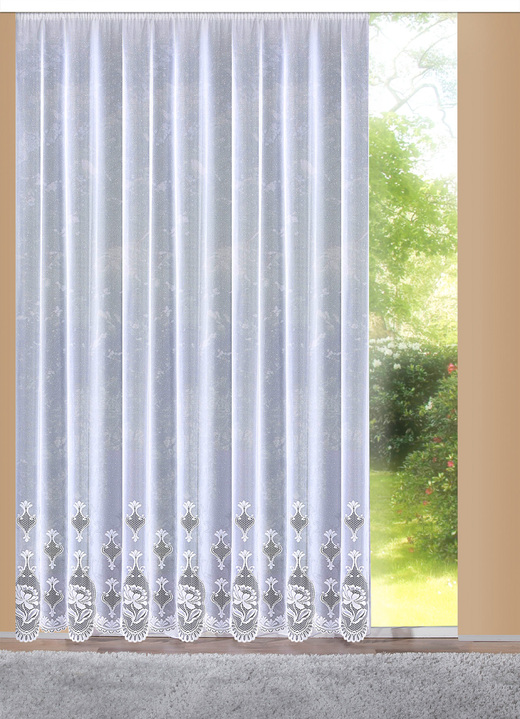 - Toller Langstore mit Universalschienenband, in Größe 236 (H225xB300 cm) bis 298 (H245xB600 cm), in Farbe WEISS Ansicht 1