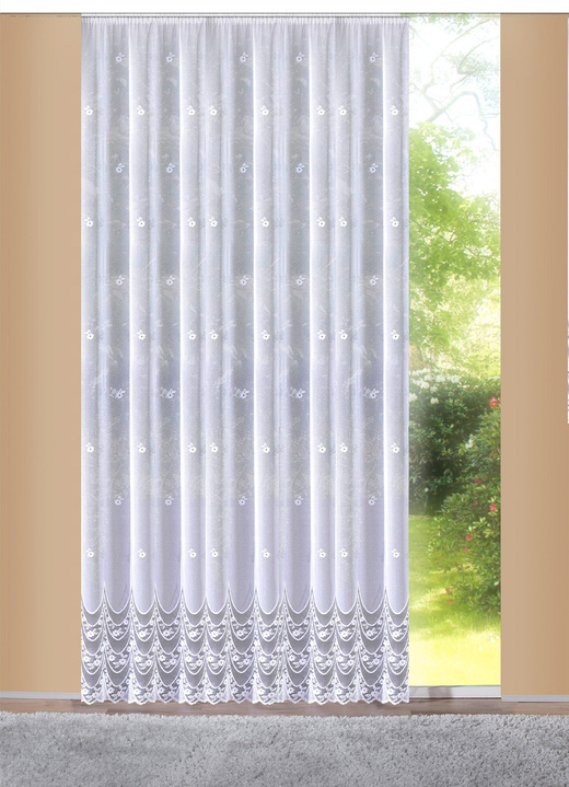 - Wunderschöner Langstore mit Universalschienenband, in Größe 236 (H225xB300 cm) bis 298 (H245xB600 cm), in Farbe WEISS Ansicht 1