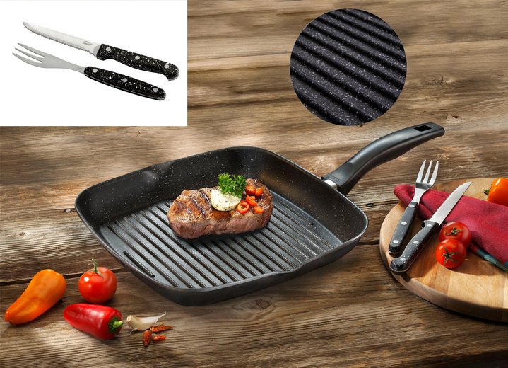 - Stoneline®-Grillpfanne aus Aluguss, in Farbe ANTHRAZIT