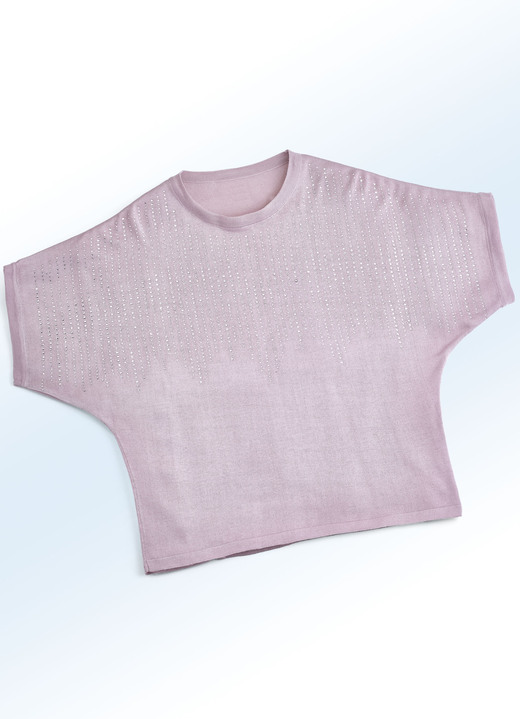 - Pulli in 2 Farben in edler Qualität und mit Strasszier, in Größe L(44/46) bis XL(48/50), in Farbe ROSÉ