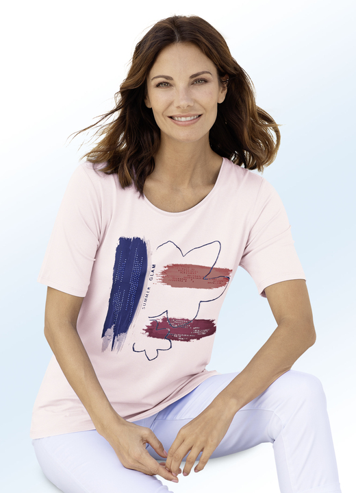 - Kombifreundliches Shirt in 2 Farben, in Farbe ROSÉ