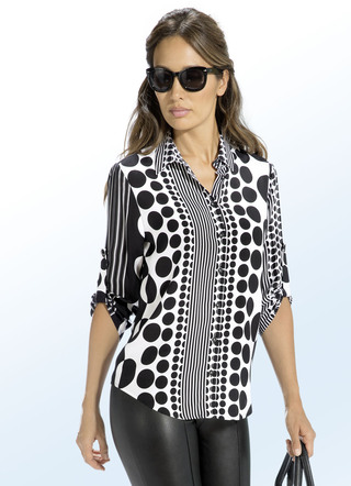 Bluse mit Hemdkragen