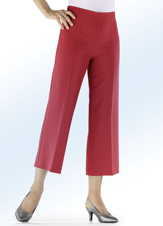 Hosen - Hose in modisch verkürzter Länge, in Größe 018 bis 052, in Farbe ROT Ansicht 1