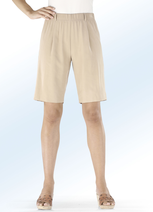 Hosen in Schlupfform - Bermudas in bequmer Schlupfform, in Größe 034 bis 050, in Farbe BEIGE