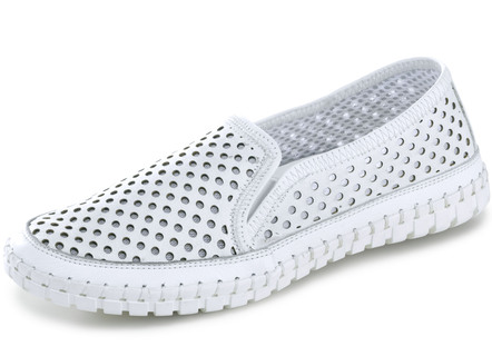 Gemini Slipper mit sommerlich perforiertem Rind-Nappaleder