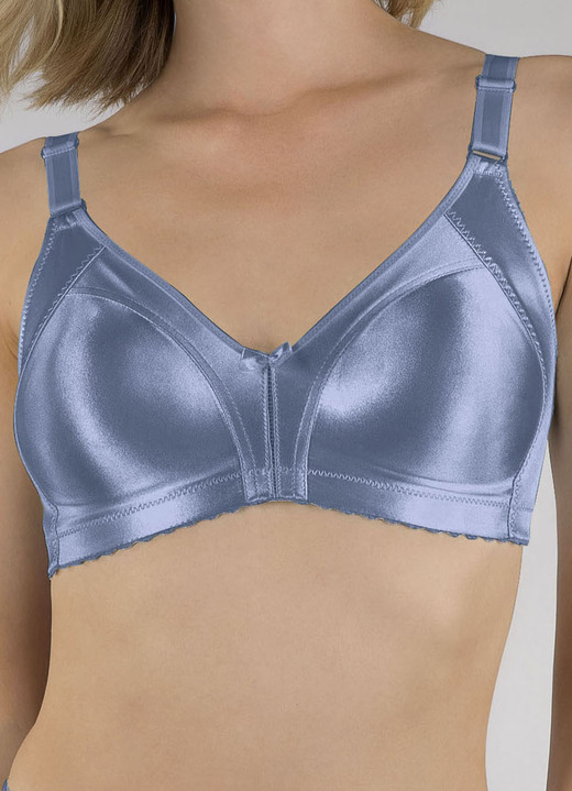BH ohne Formbügel - Naturana Minimizer-BH mit vorgeformten Cups, in Größe 075 bis 105, in Cup B, in Farbe RAUCHBLAU Ansicht 1