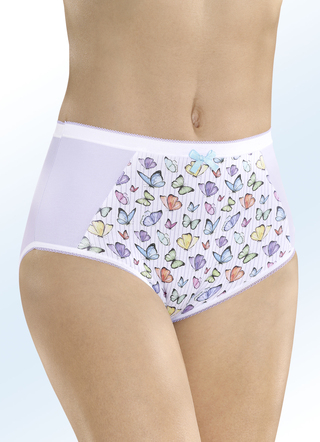 Viererpack Slips mit buntem Druckdessin