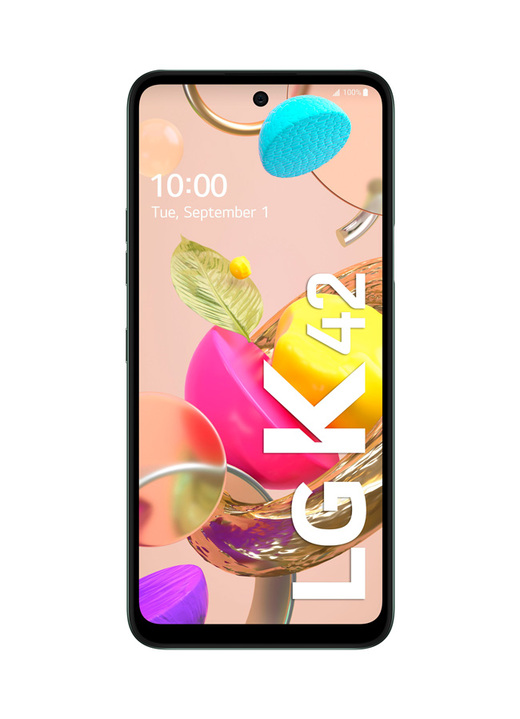 - LG K42 Smartphone, in Farbe GRÜN Ansicht 1