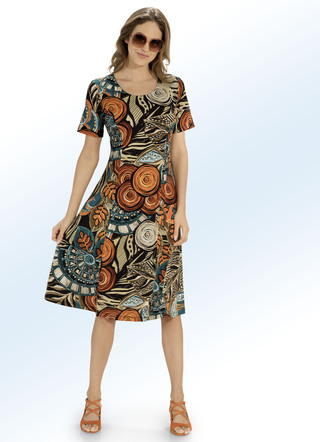 Kleid in angesagtem Ethno-Dessin