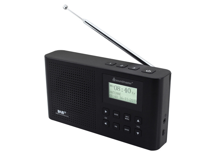 - Soundmaster DAB+ Radio DAB160SW/WE, in Farbe SCHWARZ Ansicht 1