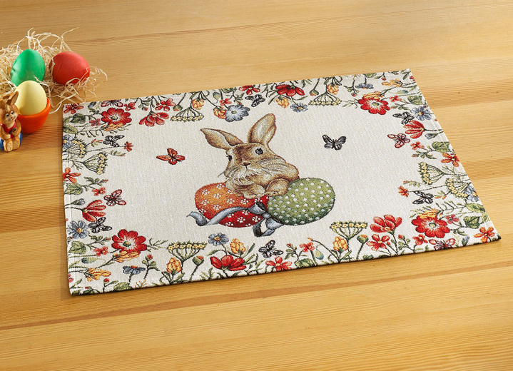 Tischdecken - Frühlingshafte Tisch- und Raumdekoration, in Größe 100 (2 Platzsets, 33/ 45 cm) bis 404 (Kissenbezug, 45/ 45 cm), in Farbe BUNT Ansicht 1
