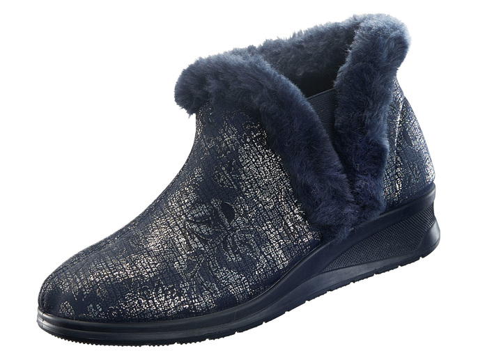 Gesundheitsschuhe - Stiefelette für normalen bis kräftigen Fuß, in Größe 036 bis 042, in Farbe MARINE