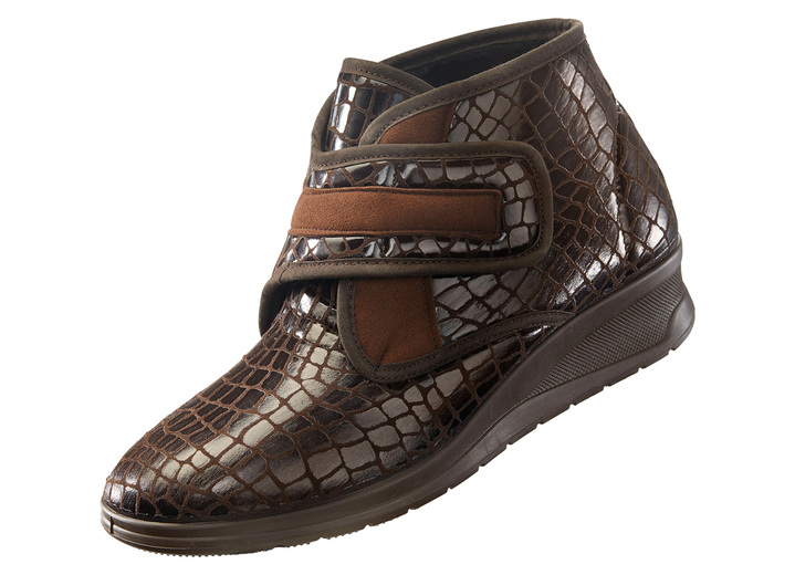- Klett-Stiefelette in Kroko-Optik, in Größe 036 bis 042, in Farbe BRAUN