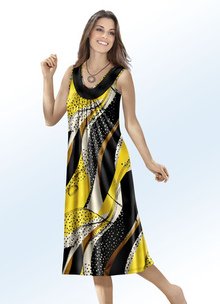 Klaus Modelle Kleid mit Inkjet-Druckdessin