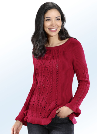 Pullover in 2 Farben und in Mustermix