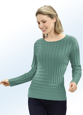 Pullover mit dekorativem Rippendessin