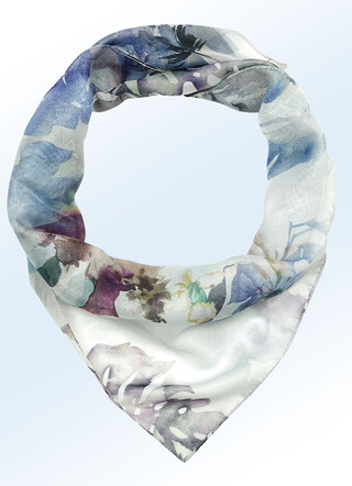 Nickituch mit Floraldessin
