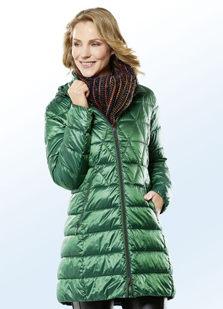 Funktions-Longjacke in 2 Farben mit raffiniertem Stepp