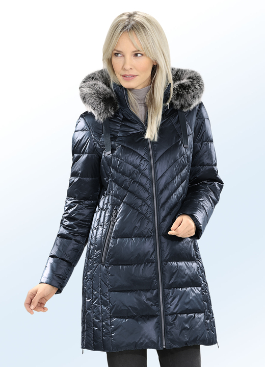 Wintermäntel - Kurzmantel mit Längssteppung Wintermäntel - Kurzmantel mit Längssteppung, in Größe 036 bis 052, in Farbe NAVY