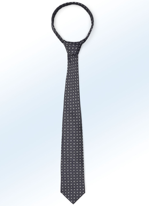 - Gemusterte Krawatte, in Farbe ANTHRAZIT