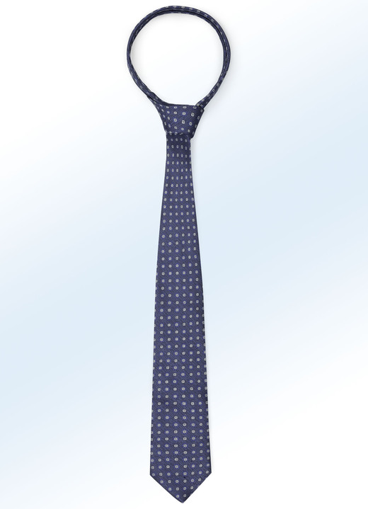 - Gemusterte Krawatte, in Farbe MARINE
