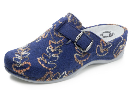 Mubb Pantoffel mit Stickmuster