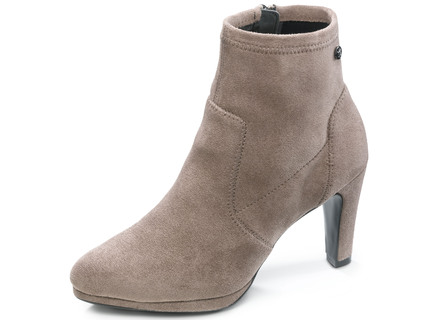 Caprice Stiefelette aus elastischem Veloursmaterial