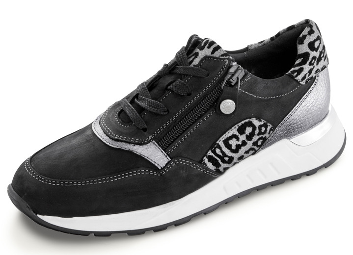 - Schnürschuh mit Raubtier-Prägung, in Größe 036 bis 042, in Farbe SCHWARZ Ansicht 1