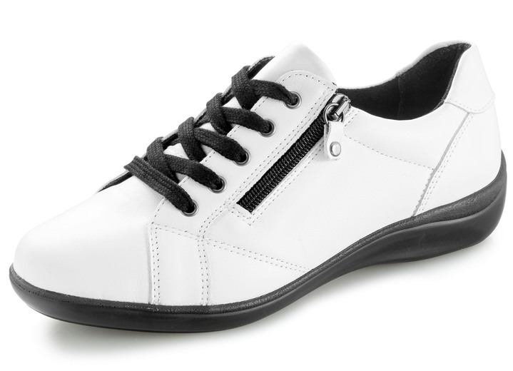 - Toosoft Sneaker aus Rind-Nappaleder, in Größe 036 bis 042, in Farbe WEISS Ansicht 1
