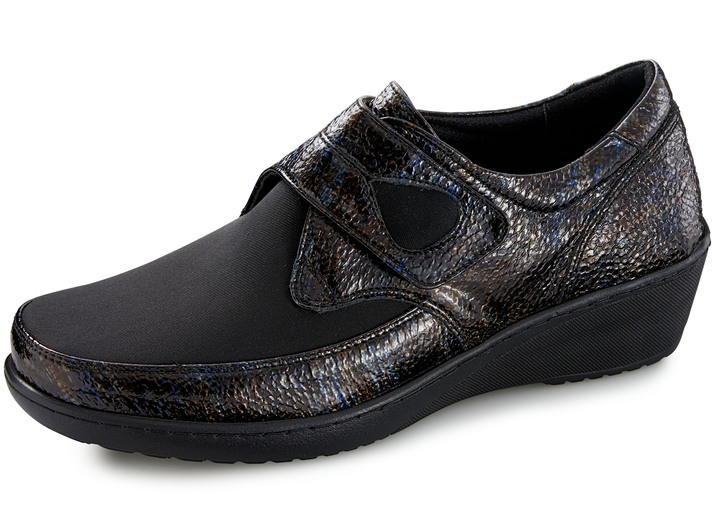 - Gemini Slipper mit Stretchmaterial im Ballenbereich, in Größe 036 bis 042, in Farbe SCHWARZ Ansicht 1