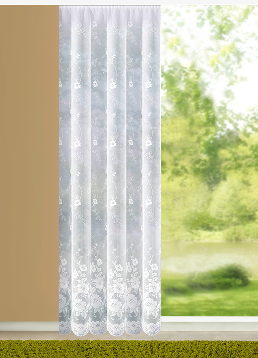 - Langstore mit Automatikfaltenband 1:3, in Größe 176 (H175xB300 cm) bis 298 (H245xB600 cm), in Farbe WEISS Ansicht 1