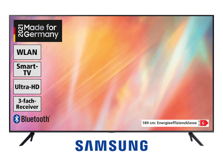 - Samsung 4K-Ultra-HD-LED-Fernseher, in Farbe SCHWARZ Ansicht 1