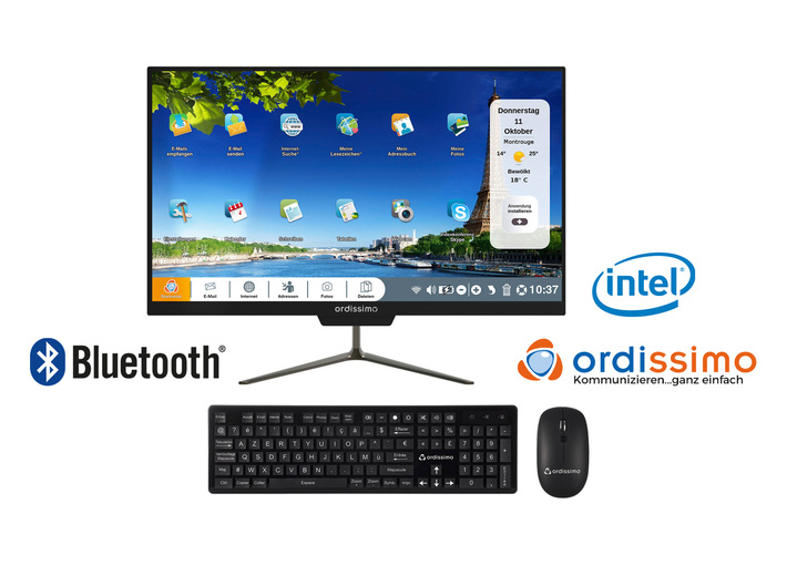 - Ordissimo All-in-One PC Clara 2, in Farbe SCHWARZ Ansicht 1