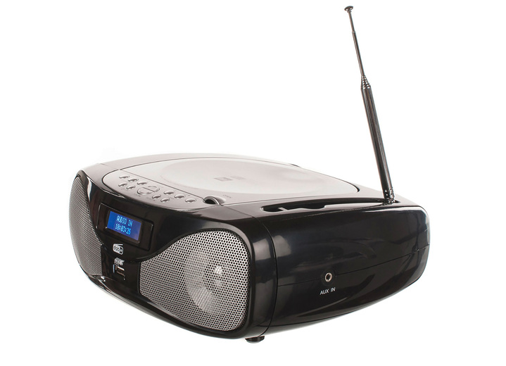 - Dual DAB-P 160 Radio mit CD-Spieler, in Farbe SCHWARZ Ansicht 1