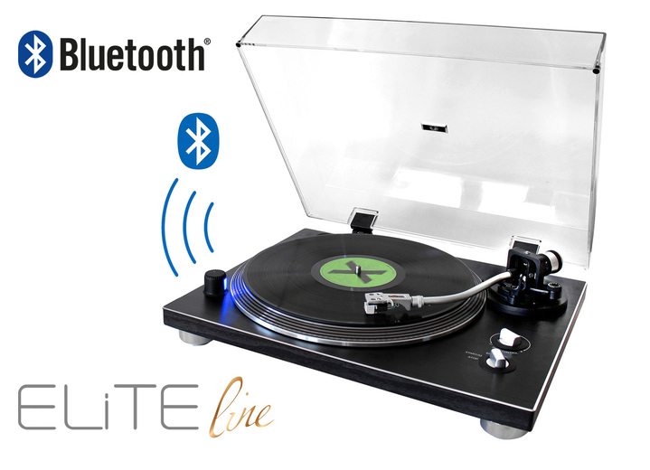 - Soundmaster PL780SW Plattenspieler mit Bluetooth, in Farbe SCHWARZ Ansicht 1