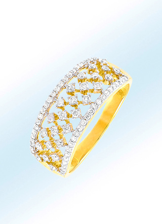 Damenring mit 74 Diamanten